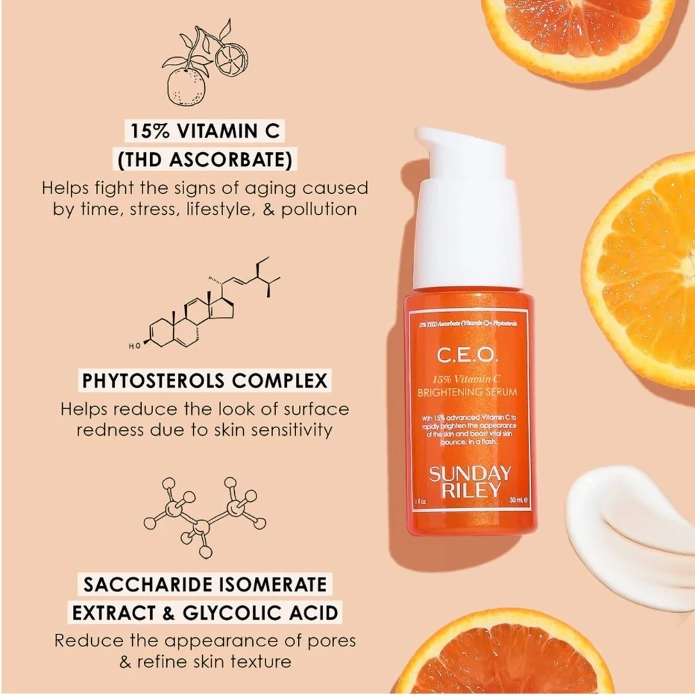 🍊 Sunday Riley C.E.O. 15% Vitamin C Brightening Serum